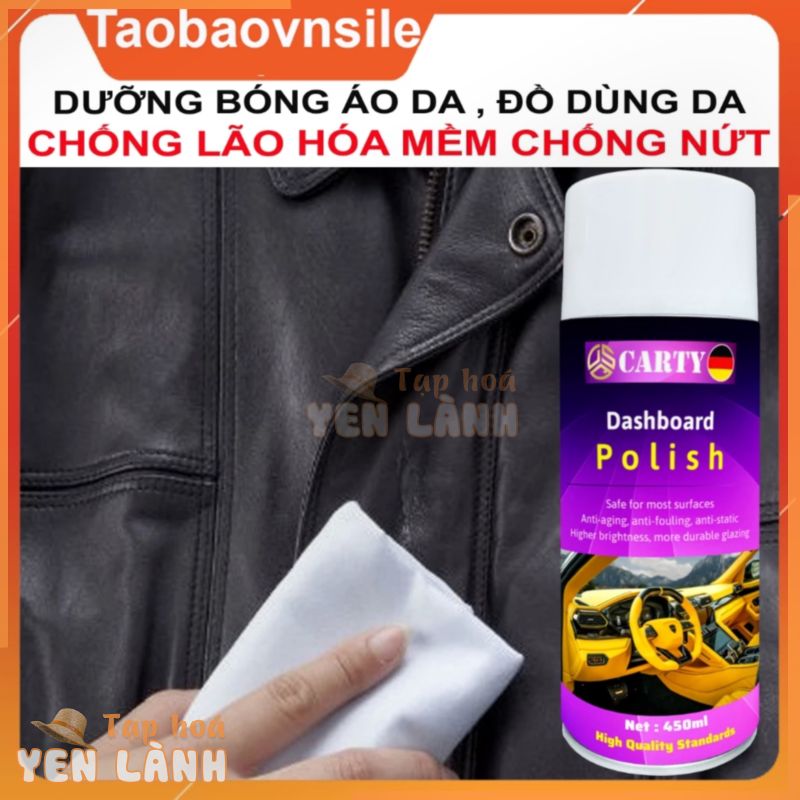 Chai Xịt Dưỡng Bóng Đồ Da – Chống Lão Hóa, Si Dưỡng Mềm Áo Da, Túi Xách Da, Giày Da, Ví Da – DSQ DB Polish