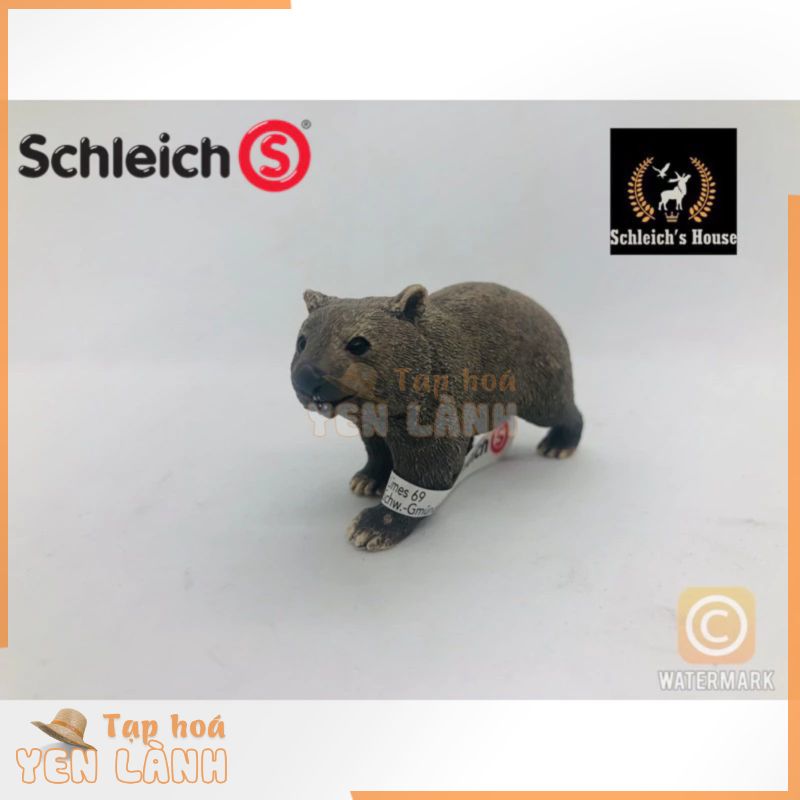 Mô hình động vật , đồ chơi con vật Schleich chính hãng Gấu túi 14834 ( wombat ) – Schleich House