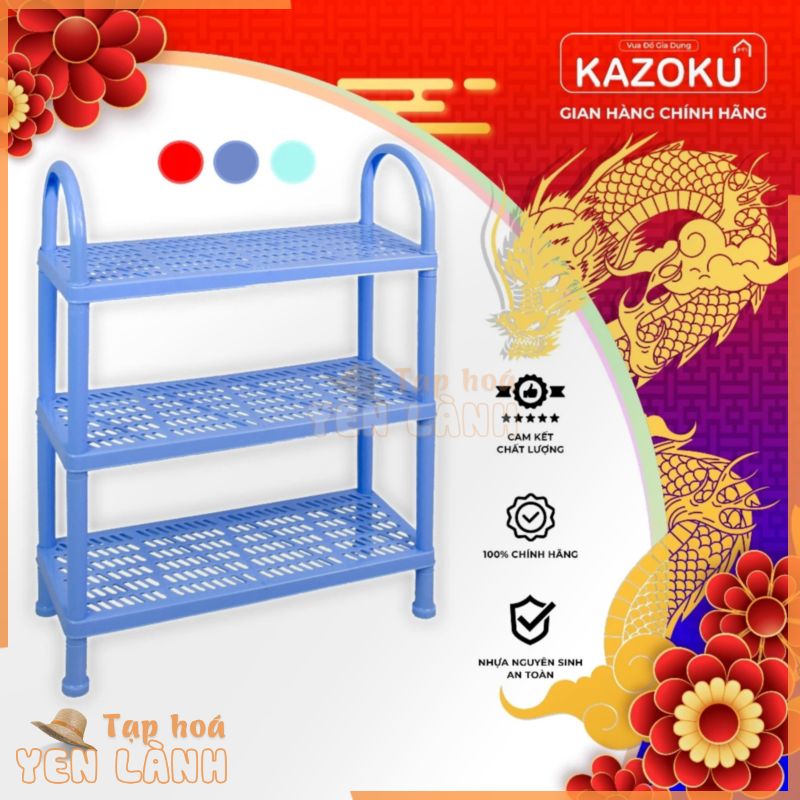 Kệ Để Giày Dép Nhựa Nam Dương – 47cm x 19cm – 2 Tầng/ 3 Tầng/ 4 Tầng – Dương/ Ngọc/ Đỏ – [KDL]