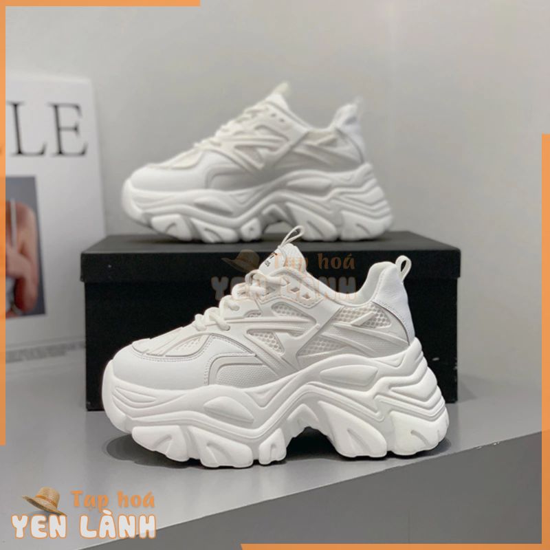 Giày Nữ G100 Thể Thao Sneaker Hàng Hiệu Cao Cấp Màu Trắng Đẹp Giá Rẻ Độn Đế Tăng Chiều Cao A1