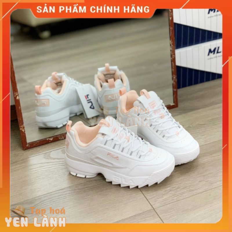 NEW 100%- Giày Fila Disruptor 2 phối hồng trắng chính hãng giá tốt