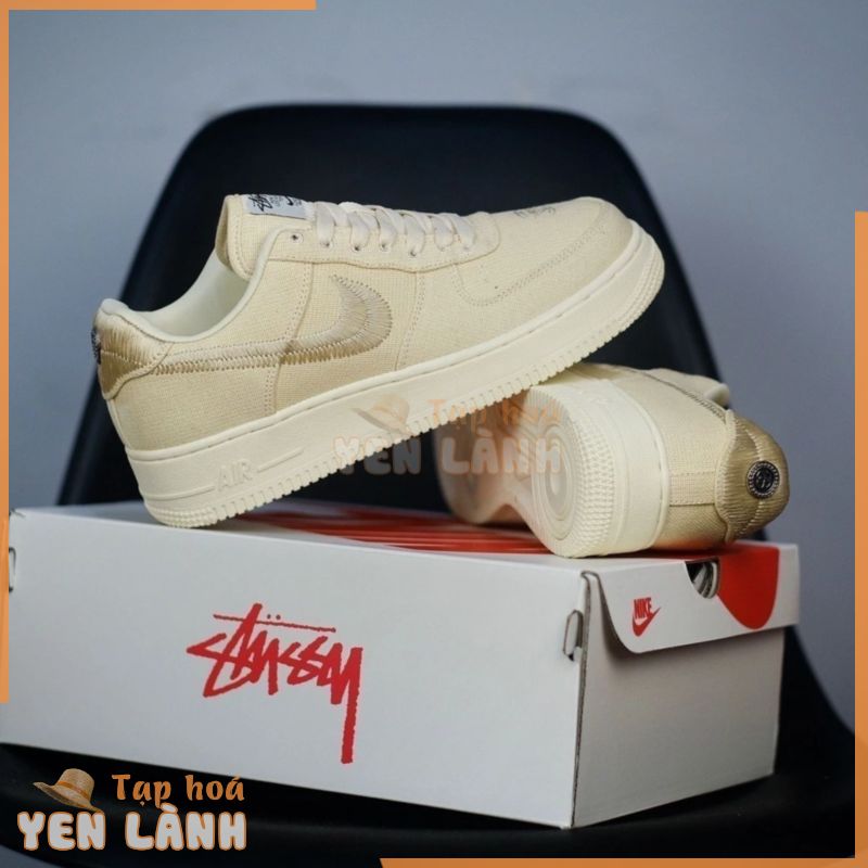 Giảm giá trên Nike Air Force 1 low x Stussy (chính hãng)!! Tay đóng sách 36-45