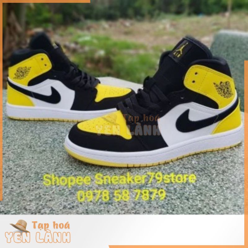 Giày Nike Air Jordan 1 Mid Yellow Toe Black  852542-071 Nam [Authentic – Chính Hãng –  Hình Ảnh Thực Tại Sneaker79store]