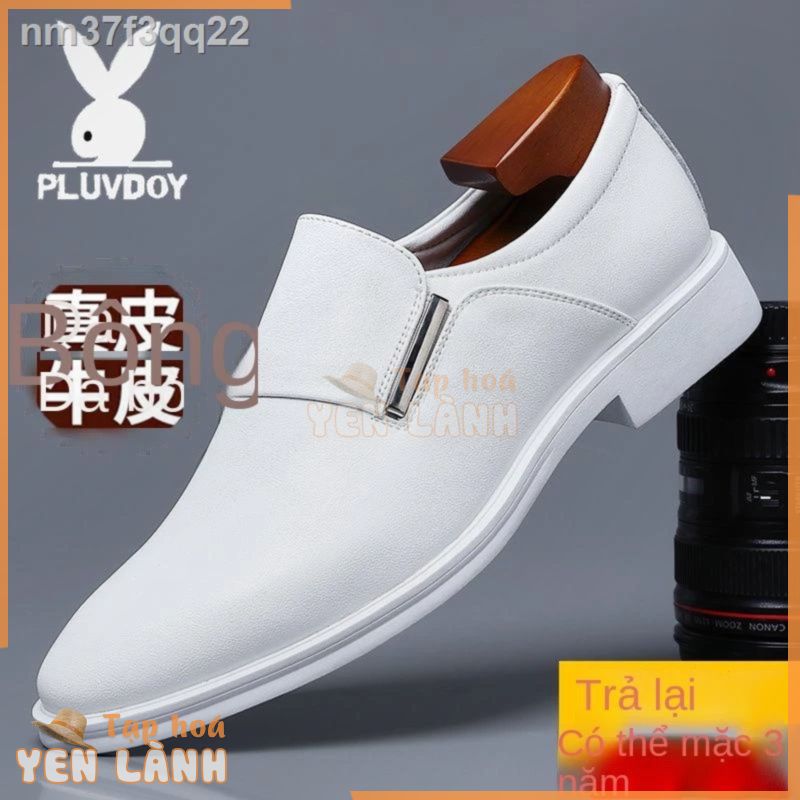 △ ∋ [GIÁ SỐC]✕Giày nam Playboy da 2021 phiên bản Hàn Quốc mới thoáng khí mùa hè của dép thời trang bình thường kinh doan