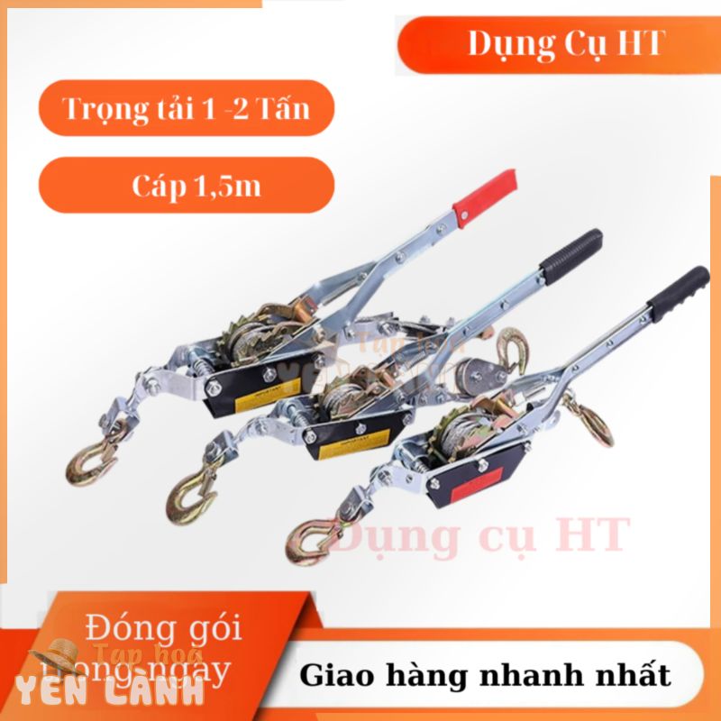 Pa lăng cáp lắc tay 1,5 mét – tời cứu hộ cao cấp giá tốt