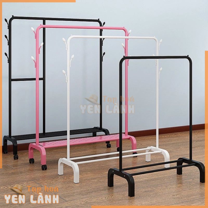 [Bao giá SHOPPE] Giá Kệ Treo Quần Áo Cao Cấp Thép Cacbon Tiện Lợi Vừa Treo Quần Áo Vừa Có Chỗ Để Đồ Giày Dép