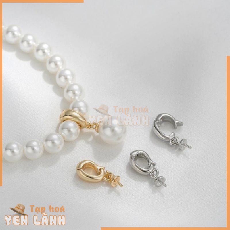 █diy゜14k●[1 sản phẩm]°Bảo Quản Màu Sắc Mạnh Mẽ Vòng Cổ Phủ Vàng 14K Vòng Tay Có Thể Tháo Rời Treo Ngọc Trai Mặt Dây Chuyền Giá Đỡ Đa Năng Khóa diy Handmade Phụ Kiện Trang Sức