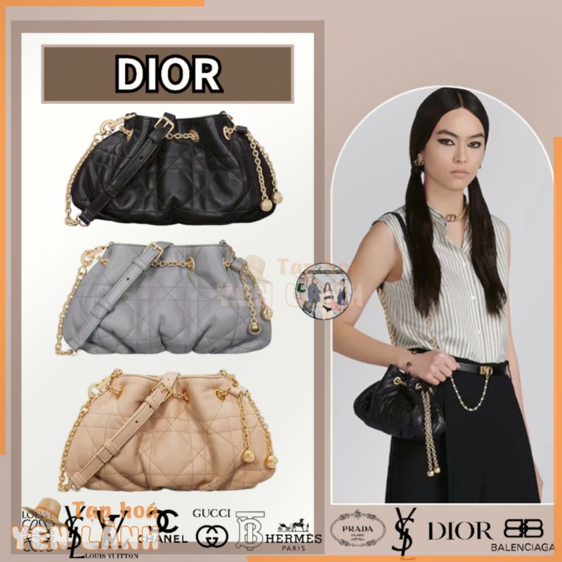 Túi xách DIOR AMMI nhỏ/túi nữ/túi xách/túi đeo vai/đại lý mua hàng chính hãng/sản phẩm giảm giá miễn thuế