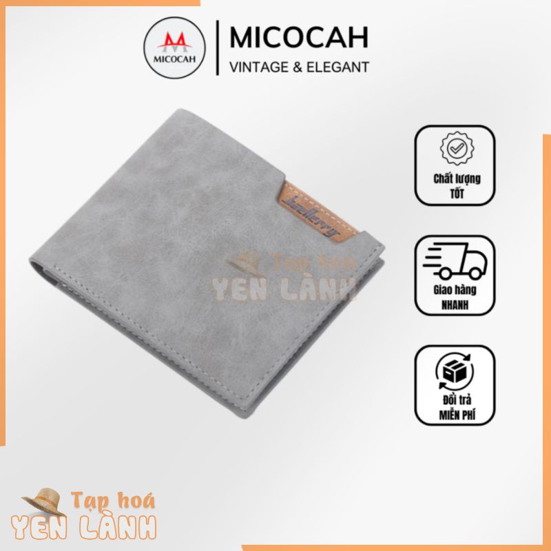 Ví Nam Bóp Da Nam Cao Cấp Chính Hãng BAELLERRY Đựng Tiền Đựng Thẻ Nhiều Ngăn Tiện Dụng Giá Rẻ BL10 – Micocah Mall