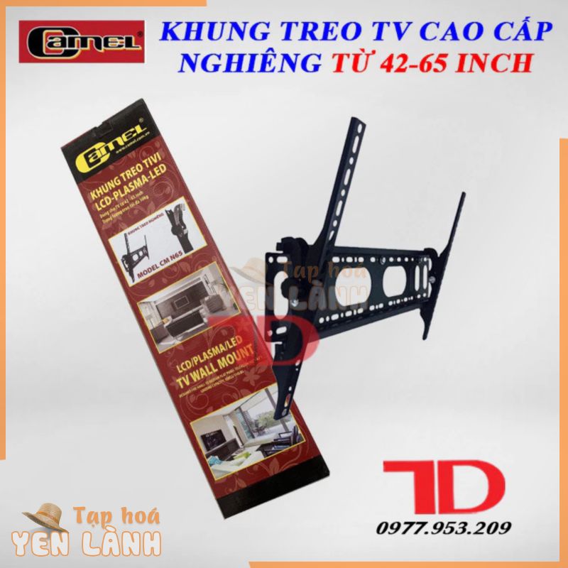 Khung treo tivi cao cấp nghiêng camel giá treo tivi, giá đỡ tivi treo tường kèm ốc ví TD Điện lạnh Thuận Dung