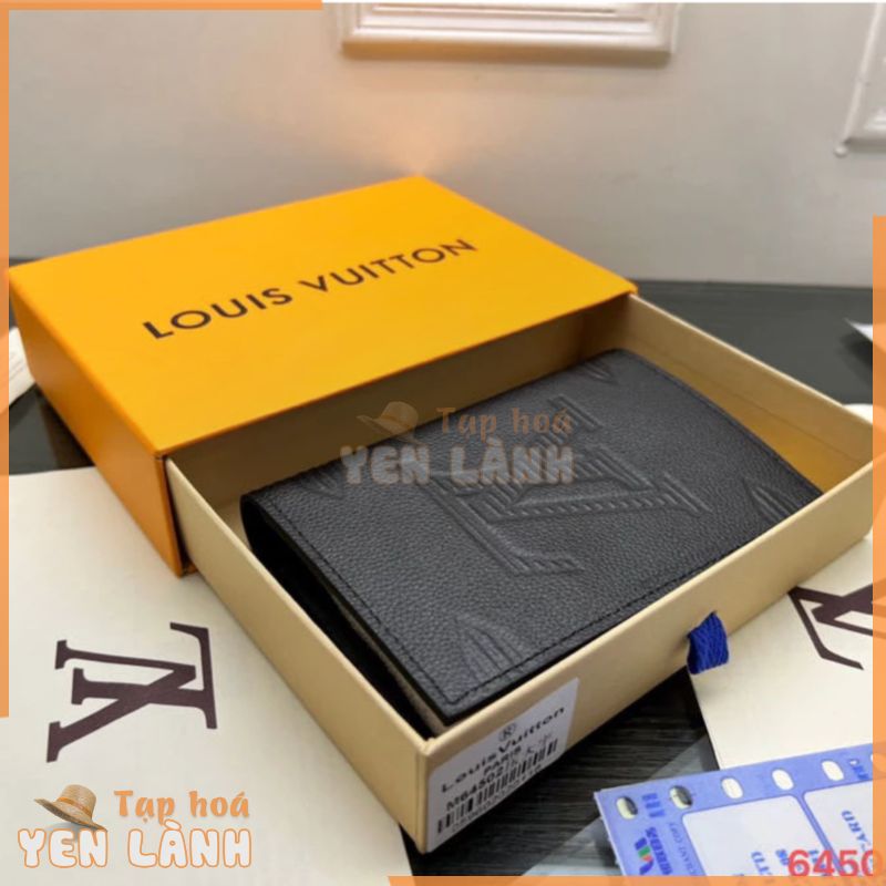 LOUIS VUITTON Ví Đựng Hộ Chiếu Họa Tiết LV Chính Hãng 100% M64502 Giá Đỡ