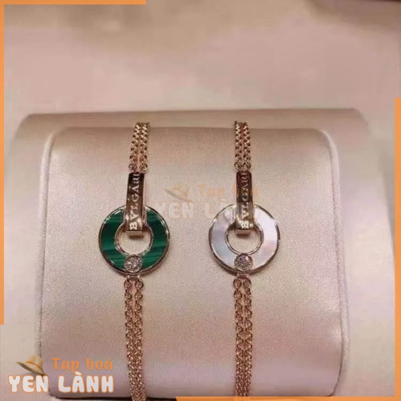 Bvlgari (Giá Trị Cao) Vòng Tay Hai Lớp Bằng Đồng Xu Senior Không Phai Màu Cho Nữ