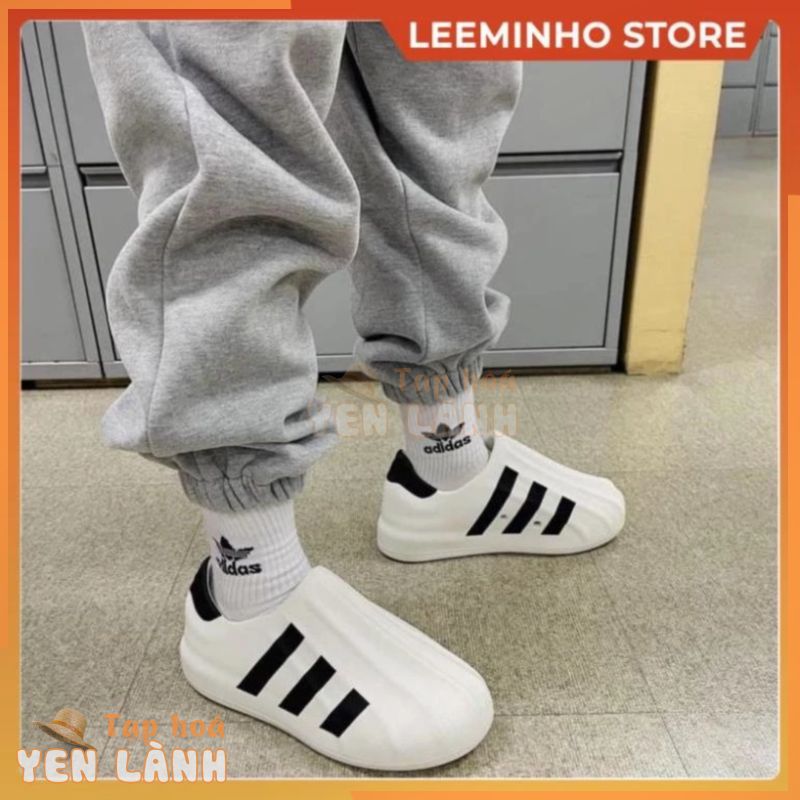 Giày Seaker Adidas Adifom Superstar đen trắng , Giầy thể thaoo nam nữ ADS Adifom SC from dáng 3D độc lạ Leeminho shop