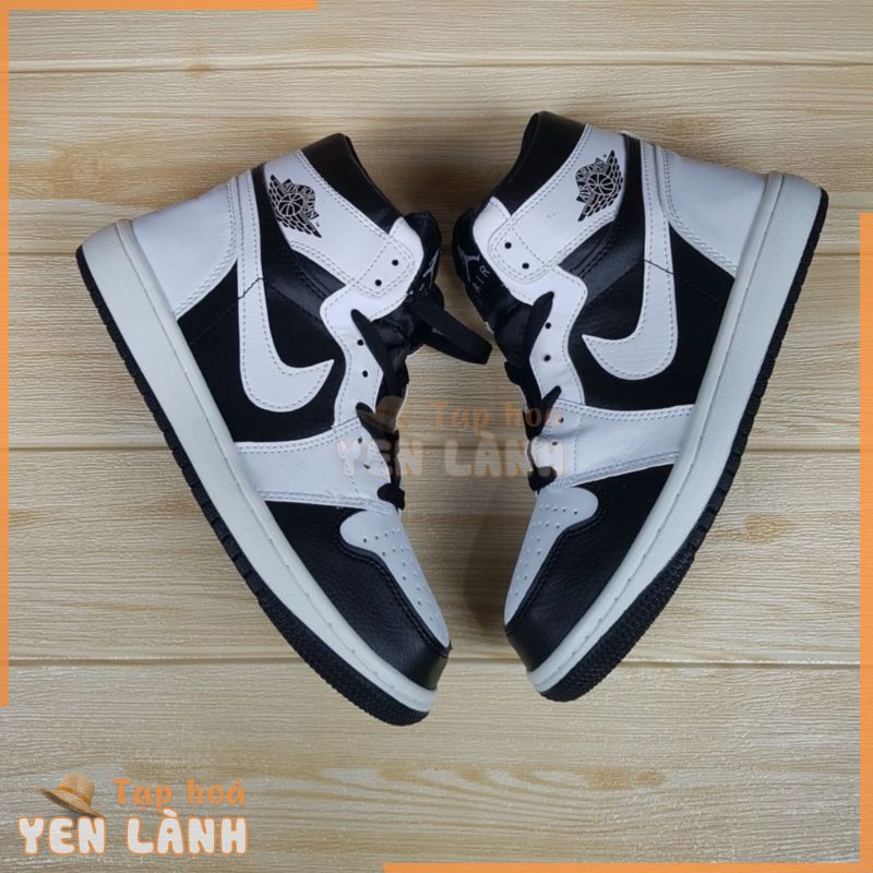 Giày Sneaker Air Jordan Cao Cổ, Giày JD1 Trắng Đen Baby Cao Cổ Full Box Bill