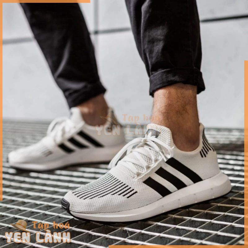 *Chính Hãng* Giày thể thao Sneaker Adidas Swift Run – Trắng Sọc Đen – Panda – CQ2116