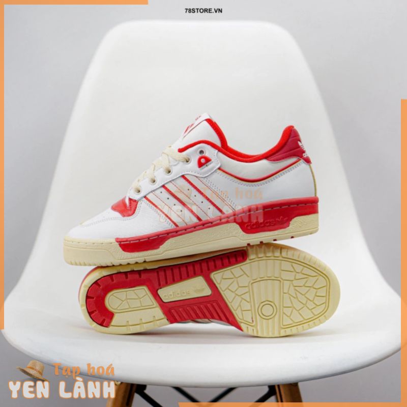 Giày sneaker Adidas rivalry low premium GZ2557 màu trắng đỏ chính hãng