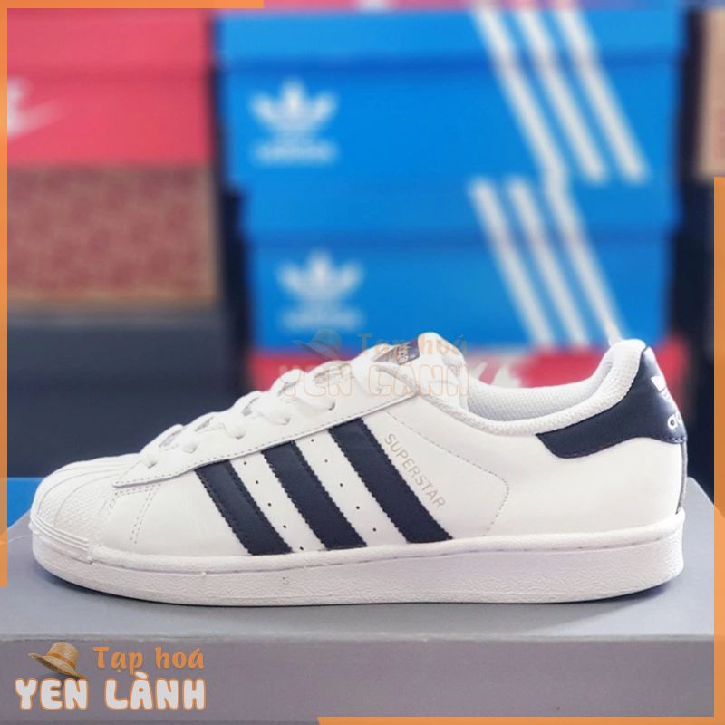 Giày _Adidas Superstar tem vàng trắng nhiều size, real 2hand