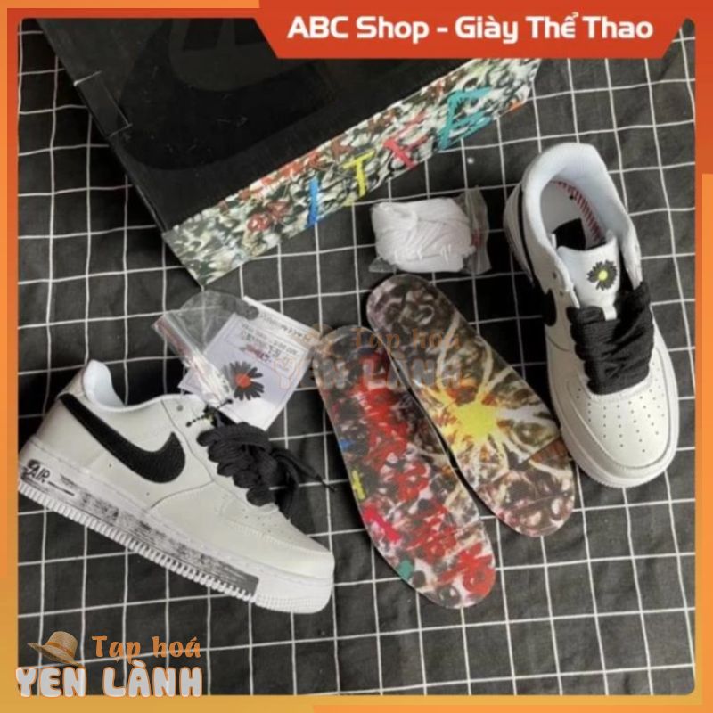 [FreeShip + Hàng Sịn Sò] Giày AF1 hoa cúc trắng tróc sơn para 2.0 mới, Giầy Sneaker Force Air Đen cao cấp