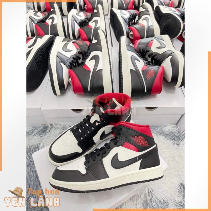 [FAKE ĐỀN X10] GIÀY AIR JORDAN 1 MID GYM RED