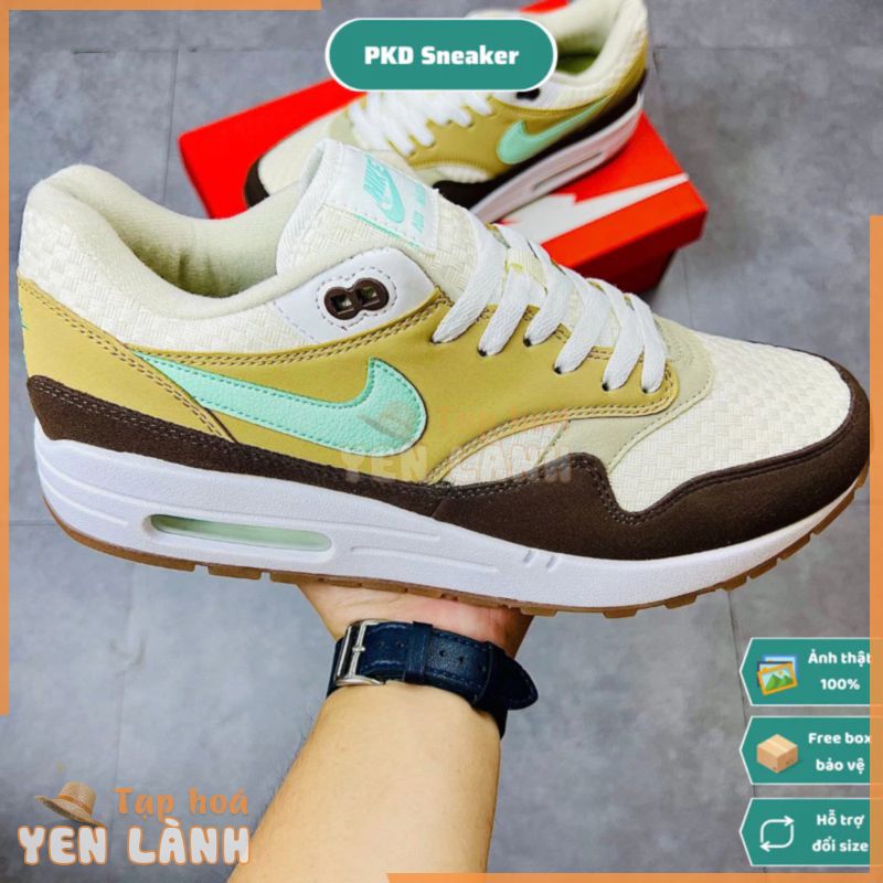 [PKDSneaker] Giày Sneaker Cổ Thấp NK Air Max 1 Premium Màu Nâu FD5088-200 Hàng SC