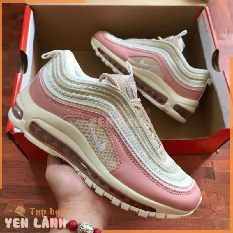 Giày Thể Thao NK Air Max 97 3 màu basic _Màu Xám_ Màu Trắng_Màu hồng