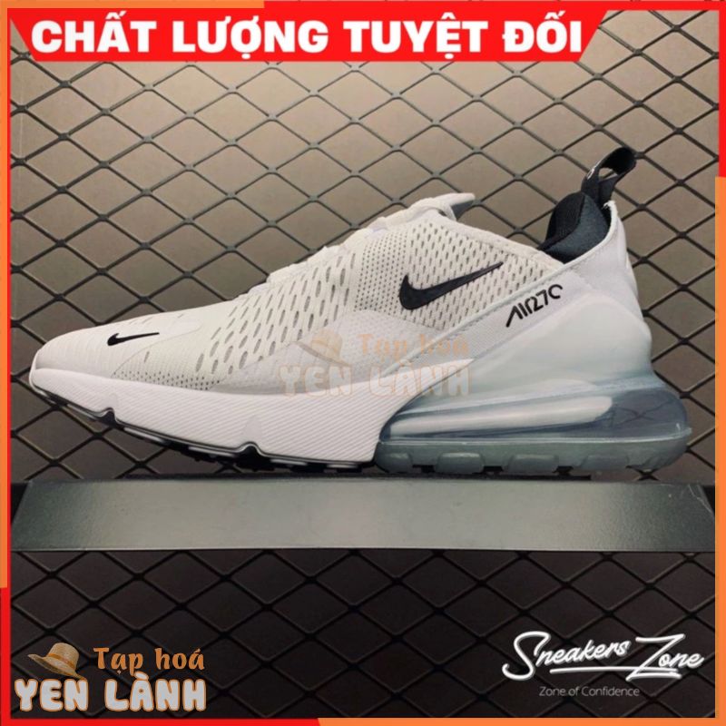 Giày Thể Thao Air Max 270 Full Trắng Cổ Thấp Siêu Êm Phù Hợp Cho Nam Và Nữ Sneakers World