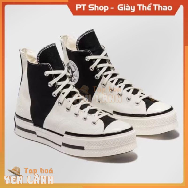 Giày Thể Thao Converse All Star Đế Dày Phong Cách Retro, Giày Sneaker CV Chuck 70 Plus Black&White  Nam Nữ PT Shop