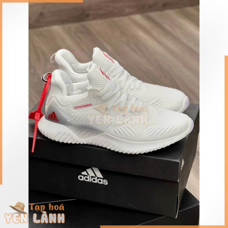 [KWI SNEAKER] Giày Sneaker cổ thấp Alpha bounce beyond Trắng Đỏ Full box/Tặng Box bve GIÀY ALPHA TRẮNG ĐỎ MẪU MỚI