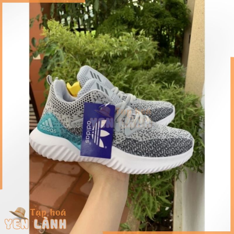 [Hàng mới về] Giày alphabounce giày neaker thể thao nam nữ full 5 màu( ghi hồng, ghi vàng, ghi xanh, đen trắng, đen full