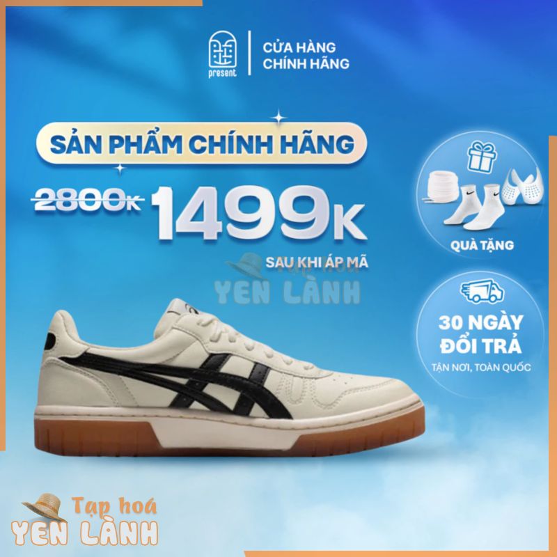 Giày Asics Court MZ chính hãng cho nam nữ, Asics Court real fullbox Present Original Sneakers