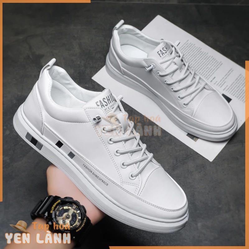 Giày Sneaker Thể Thao Nam G92 Da Cao Cấp Màu Trắng Đẹp Thời Trang Cho Học Sinh Sinh Viên A1