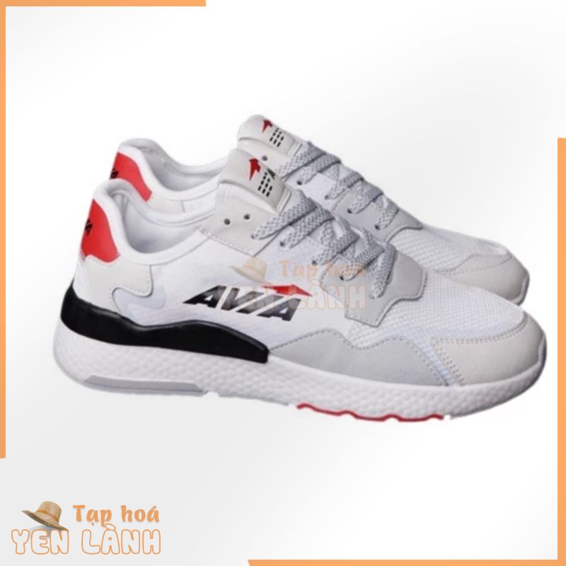 SALE LỖ Giày Sneakers thể thao nam Avia siêu êm – Ghi trắng