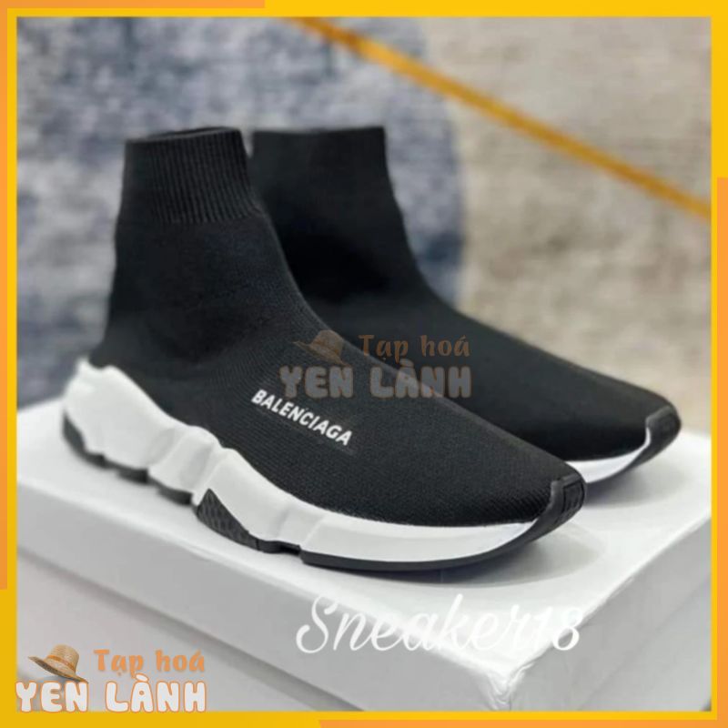 Giày Balenciaga Speed Trainers bản cao cấp nhất, Sneaker cổ cao cho nam nữ phối đồ cực ngầu đầy đủ pk VIBE SNAEKER