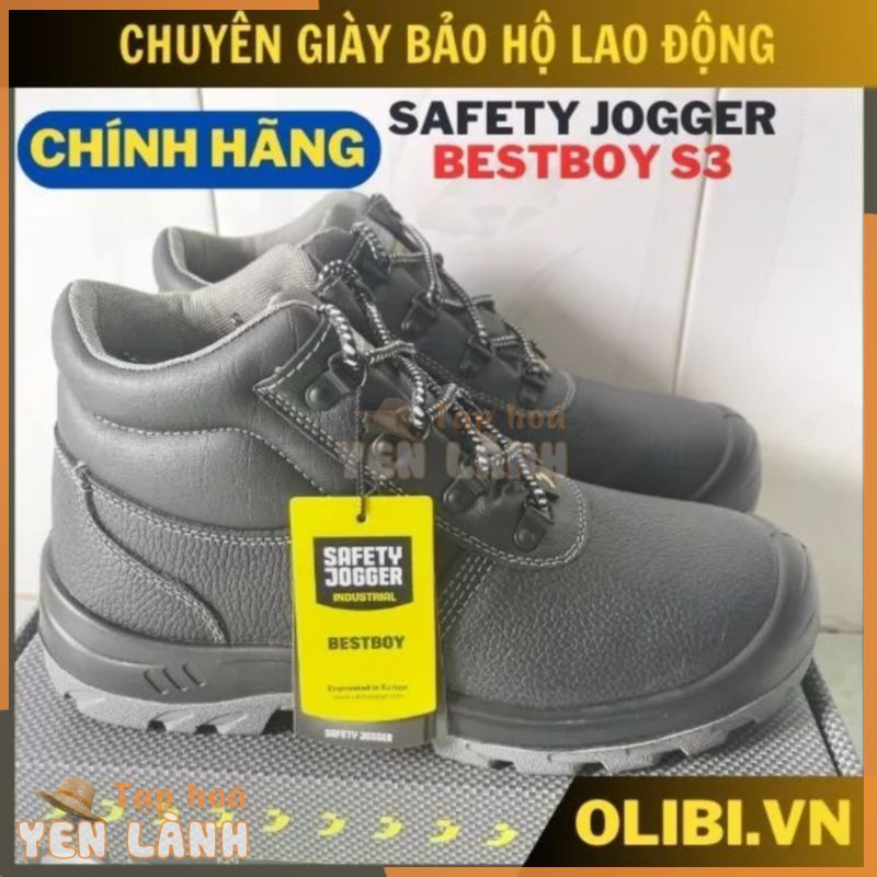 Giày bảo hộ cao cổ Safety Jogger Bestboy S3 [CHÍNH HÃNG] đế và mũi lót thép chống đinh đâm xuyên