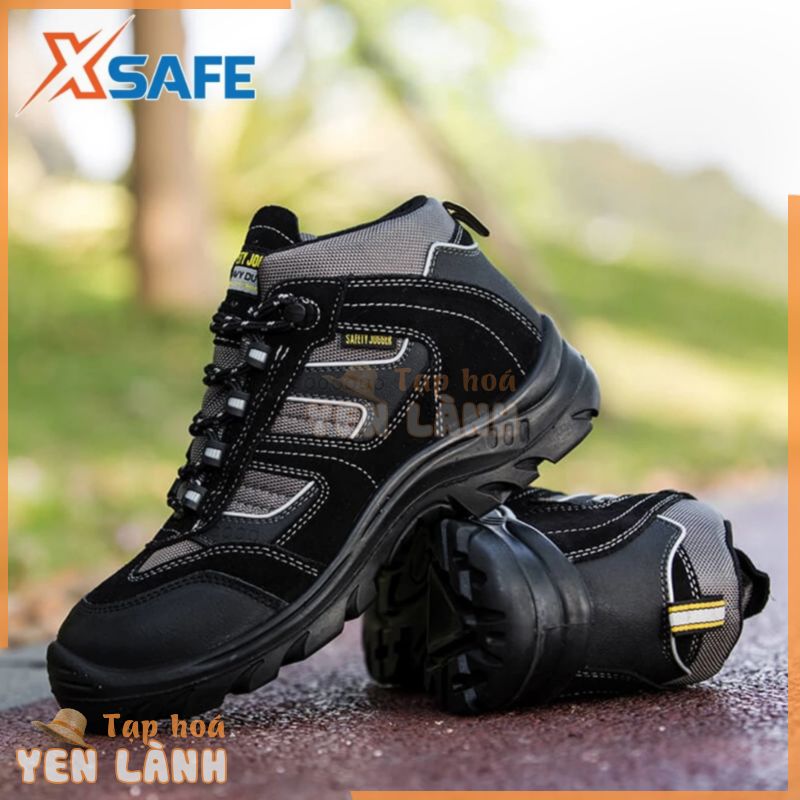 Giày bảo hộ lao động nam Jogger Climber S3 SRC da lộn bền bỉ, thoáng khí, chống nước, cấu tạo phi kim siêu nhẹ