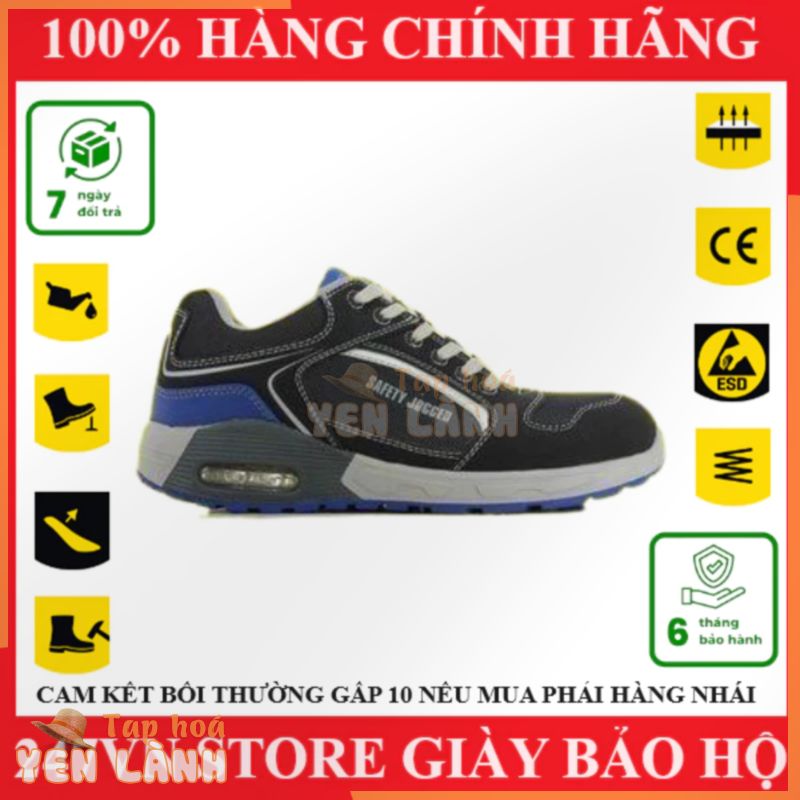 Giày bảo hộ lao động nam ⚡ FREESHIP ⚡Giày Bảo Hộ Safety Jogger Raptor Da Chất Lượng Cao