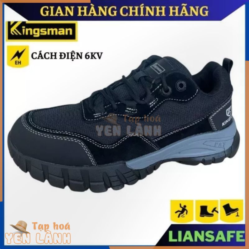 Giày bảo hộ lao động nam Kingsman tropical mũi sắt – Giày công trình nam – chống đinh – dáng thể thao thời trang