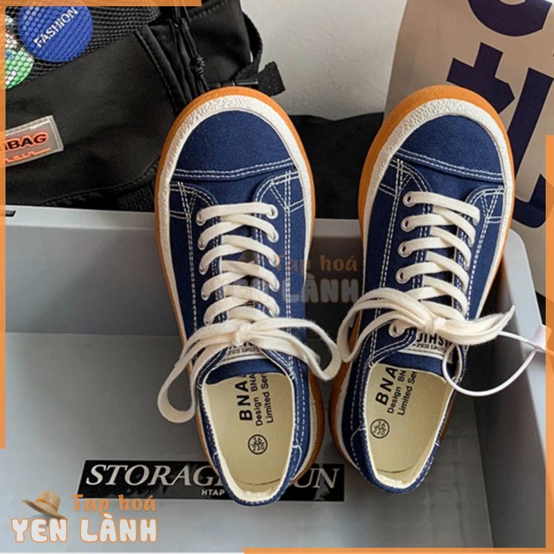 Giày Thể Thao Nữ Nữ JADENG10 Giày Bata Nữ Jeans Ullzzang Bánh Mì Đẹp Đế Bằng Mũi Tròn Retro Xinh Xắn Size 36 – 39