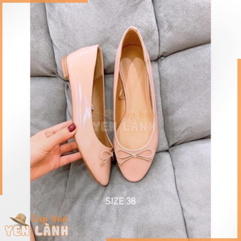 Giày HM bệt nữ màu nude sẵn size 38 chuẩn Auth