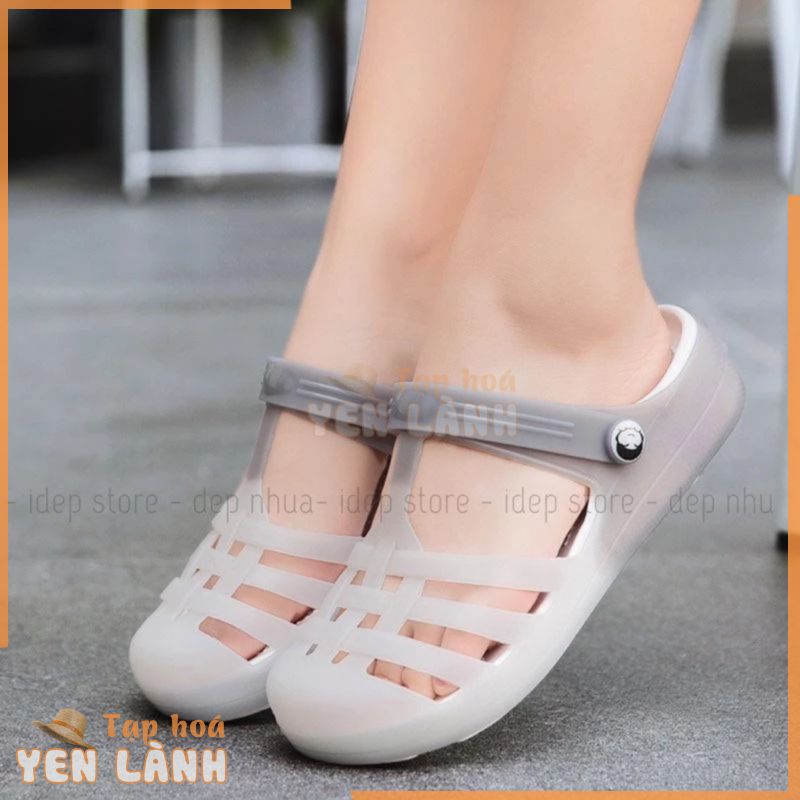 Giày sandal chiến binh EVA cao 4cm đi mưa đan lưới nữ siêu bền Maipy G045