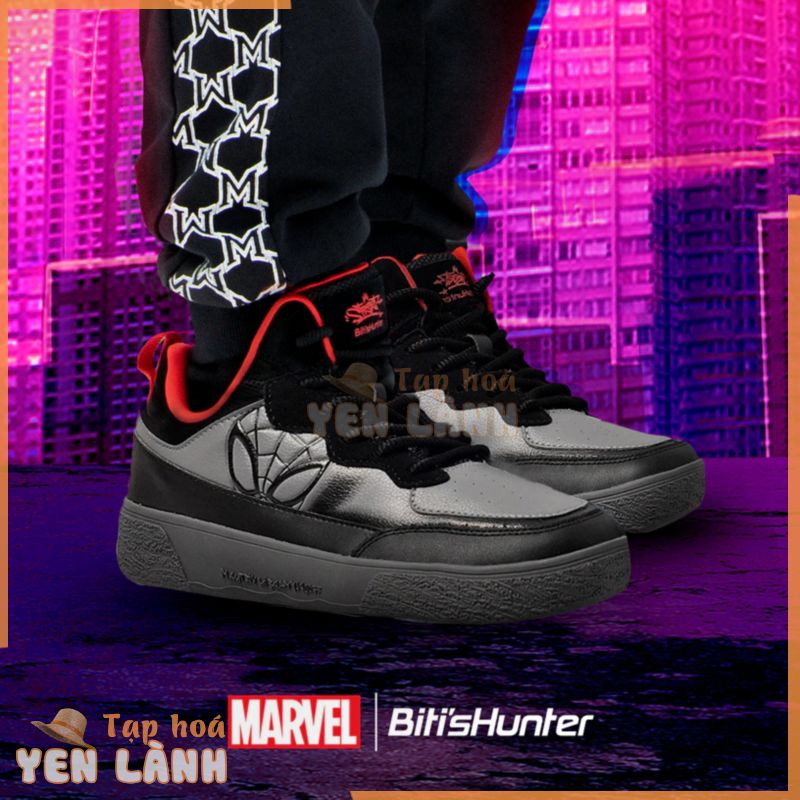 Giày Thể Thao Nam Biti’s Hunter #Bào x Marvel – Hunter-verse 2k23 edition HSM001898DEN (Đen)