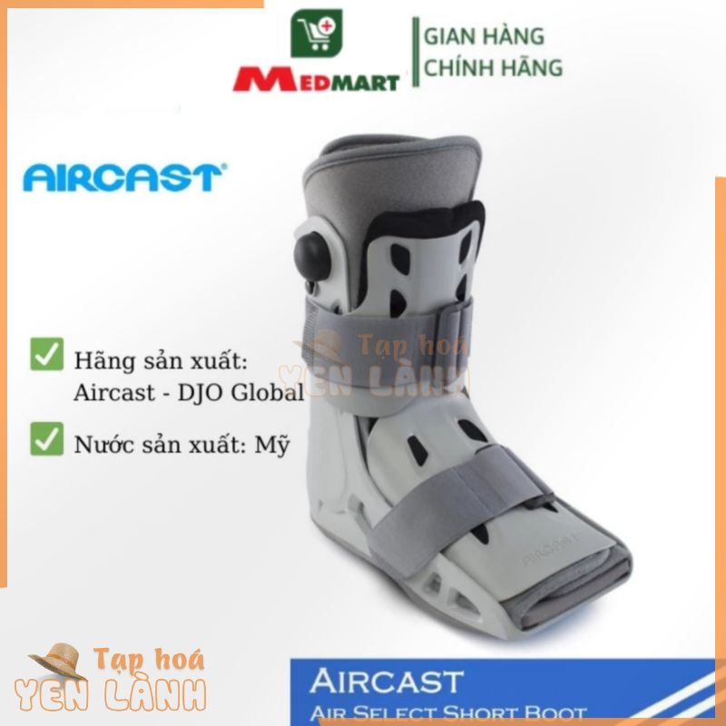 Giày Đi Bộ Tập Đi Không Bó Bột Aircast Airselect DJO Global, Gãy Xương Bàn Chân, Gót Chân, Cổ Chân, Bong Gân – MEDMART