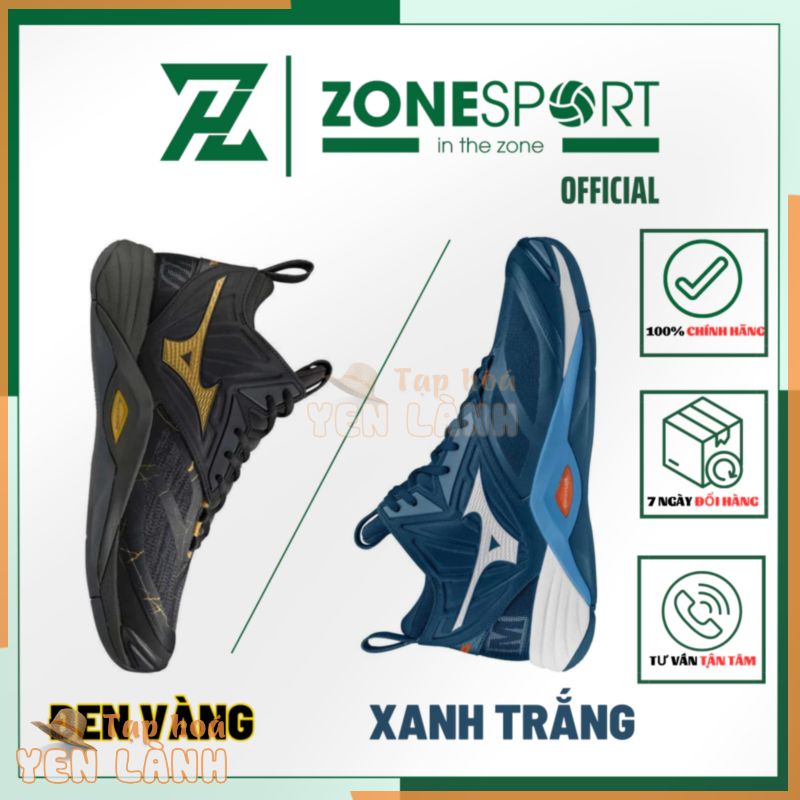 [ 2 Màu] Giày Mizuno Wave Momentum 2 Mid – Giày Chuyên Bóng Chuyền Cao Cấp đệm hấp thụ sốc đàn hồi bật nhảy êm