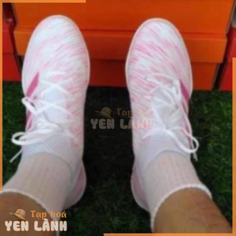 ️⚽   [ Tặng BALO ] Giày đá bóng Nemeziz . TF màu hồng trắng – giày đá bóng vizeno * ” , ” ⚡ !  ️ ^  ️