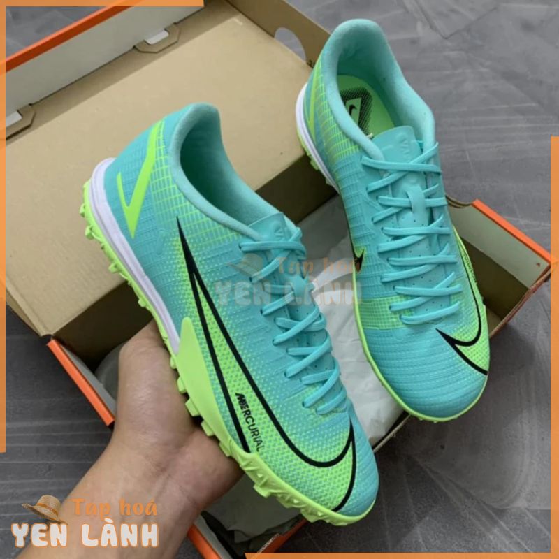 Giày Đá Bóng Mercurial Vapor 14 Academy TF Màu Xanh Giày Bóng Đá Cỏ Nhân Tạo