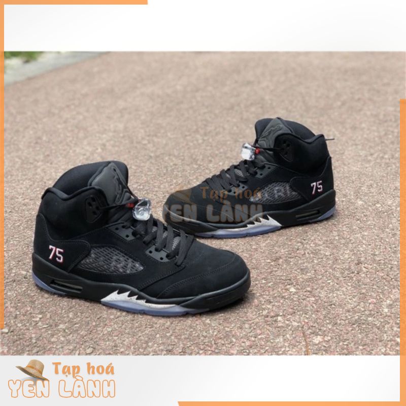 Giày Bóng Rổ Air Jordan 5 retro “PSG” Đen / Trắng Thể Thao AJ5 hazq K6BV