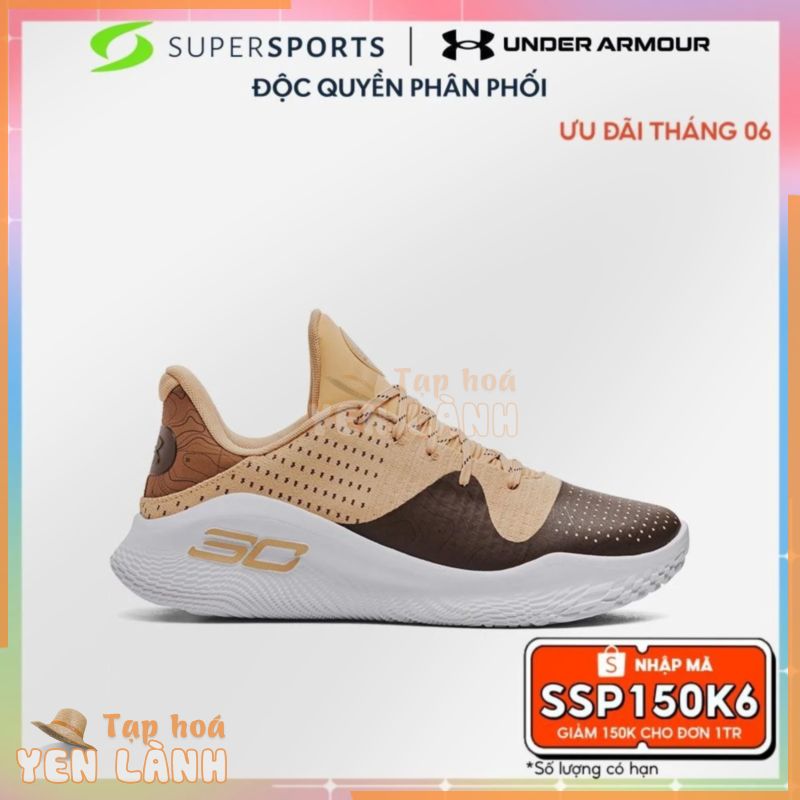 [Mã SSP150K6 giảm 150K đơn 1TR] Giày bóng rổ unisex Under Armour Curry 4 Low Flotro Cc – 3026621-700