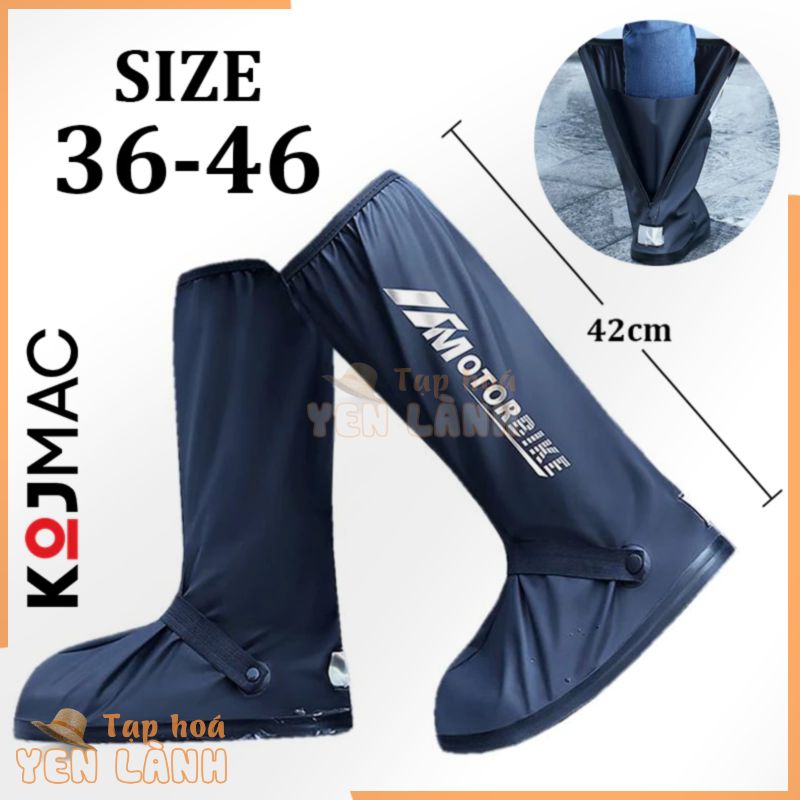 Ủng Bọc Giày Đi Mưa Vải Nhựa PVC Cao Cấp Rain Boots ( Bốt Đi Mưa Bảo Vệ Giày Có Đế Chống Trượt Khóa Kéo Nhiều Size )