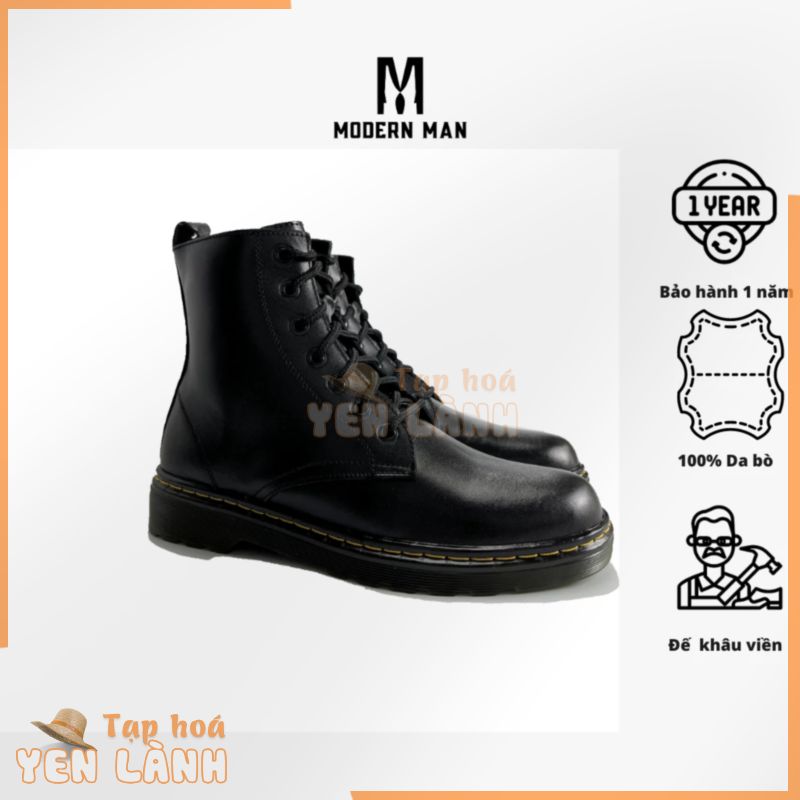 Giày Boots Cao Cổ Dr. Martens 1460 Nam Nữ, Da Bò Nhập Khẩu, Đế Khâu BH 12 Tháng