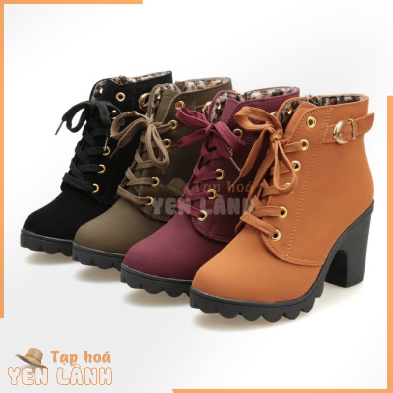 [HÀNG CÓ SẴN] Giày boot nữ dây kéo thời trang Có BIG size 35-42